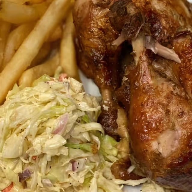 1/2 Chicken (Dark With 2 Sides).