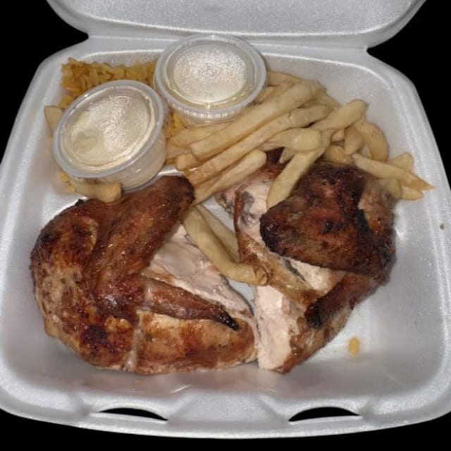 1/2 Chicken (White With 2 Sides).