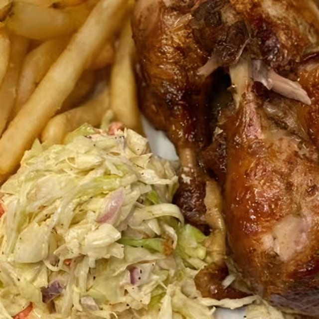 1/4 Chicken (Dark With 2 Sides).