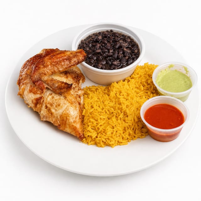 1/4 Chicken (White With 2 Sides).