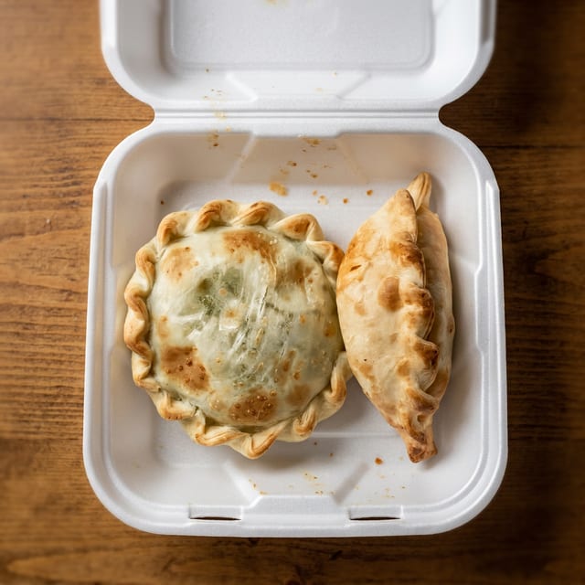 Spinach & Ricotta Cheese Empanada.